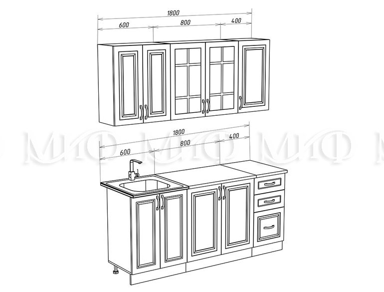 Констанция 1,8м _комп. №3, схема_Корпус: (ШНМ600, ШН800, ШН3Я400, ШВ600, ШВС800, ШВ400) 