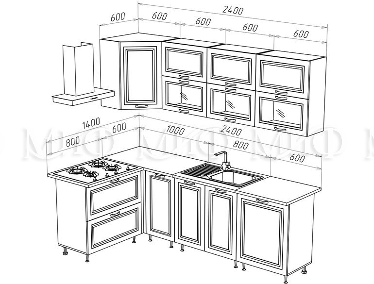 Констанция 1.4х2.4м_комп. №2, схема_Корпус: (ШН2ЯГ800, ШНУ1000, ШНМ800, ШН1Д600, ШВУ600, ШВГС600-3шт) 