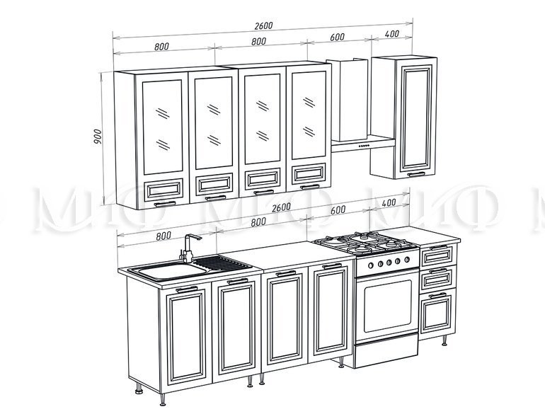 Констанция 2,0м / 900мм_комп.№5, схема_Корпус: (ШНМ800, ШН800, ШН3Я400, ШВС800/900(Констанция)-2шт, ШВ400х900)