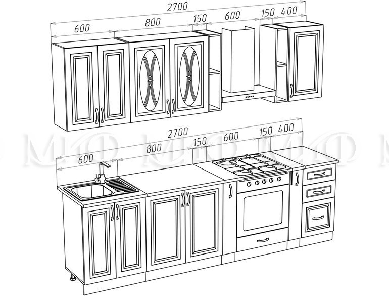 Констанция 2.7м_комп. №1, схема_Корпус: (ШНМ600, ШН800, ШН150-2шт, ШНВТ-600, ШН3Я400, ШВ600, ШВС800, ШВ150-2шт, ШВ400)