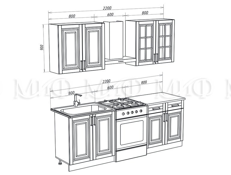 Престиж 1,6м/900, схема