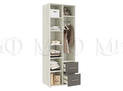 Шкаф 2-х створчатый, внутреннее наполнение