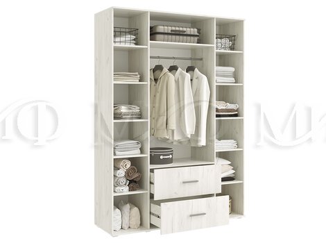 Шкаф 4-х створчатый, внутреннее наполнение